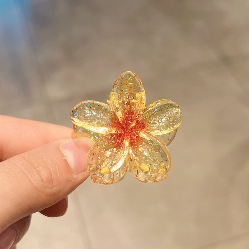 Wholesale Large 8CM Gradient Color Plumeria Flower Hairpin
